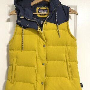 Patagonia Women's Bivy Hooded Vest with Mushroom Print